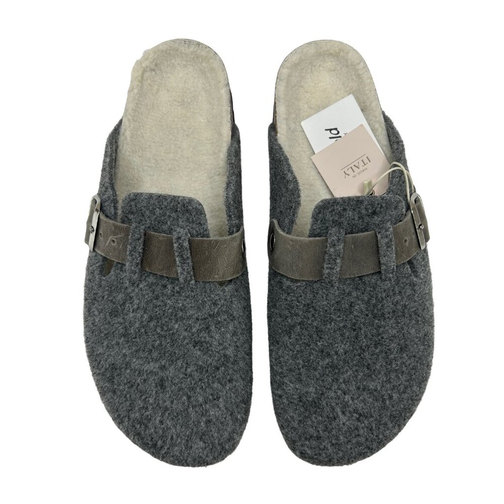 Bio-Gold Felt Slip-On Faux Fur Mules‎ Clogs Slipper Shoes NWT (11) - Picture 3 of 16